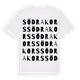 Södra Kors ordlek t-shirt