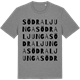 Mid Heather Gray t-shirt med Södra Ljunga ordlek t-shirt