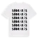 White t-shirt med Södra Rås ordlek t-shirt