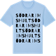 Blue Soul t-shirt med Södra Rimshult ordlek t-shirt