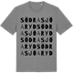 Mid Heather Gray t-shirt med Södra Sjöaryd ordlek t-shirt