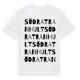 White t-shirt med Södra Tranhult ordlek t-shirt