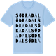 Blue Soul t-shirt med Södradal ordlek t-shirt