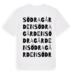 Södragården ordlek t-shirt – ekologisk bomull t-shirt från Pinshirt