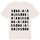 Vintage White t-shirt med Södragården ordlek t-shirt