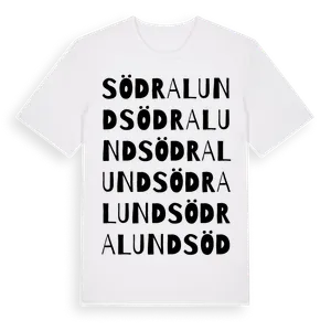 Södralund ordlek t-shirt – ekologisk bomull t-shirt från Pinshirt