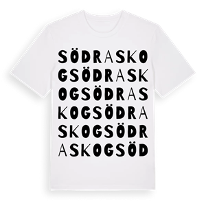Södraskog ordlek t-shirt – ekologisk bomull t-shirt från Pinshirt