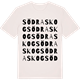 Vintage White t-shirt med Södraskog ordlek t-shirt