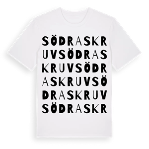 Södraskruv ordlek t-shirt – ekologisk bomull t-shirt från Pinshirt