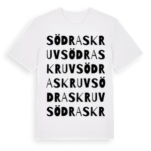 Södraskruv ordlek t-shirt – ekologisk bomull t-shirt från Pinshirt