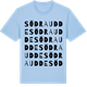 Blue Soul t-shirt med Södraudde ordlek t-shirt
