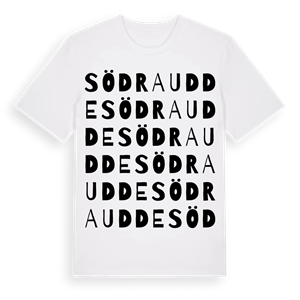 Södraudde ordlek t-shirt – ekologisk bomull t-shirt från Pinshirt