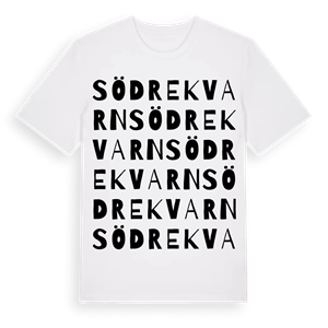 Södrekvarn ordlek t-shirt – ekologisk bomull t-shirt från Pinshirt