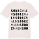 Vintage White t-shirt med Södremalm ordlek t-shirt