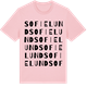 Pink Cotton t-shirt med Sofielund ordlek t-shirt