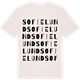 Vintage White t-shirt med Sofielund ordlek t-shirt