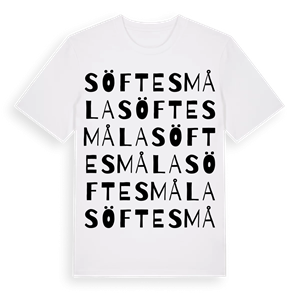 Söftesmåla ordlek t-shirt – ekologisk bomull t-shirt från Pinshirt