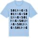 Blue Soul t-shirt med Solhaga ordlek t-shirt