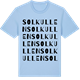 Blue Soul t-shirt med Solkullen ordlek t-shirt