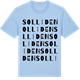 Blue Soul t-shirt med Solliden ordlek t-shirt