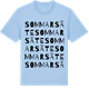 Blue Soul t-shirt med Sommarsäte ordlek t-shirt