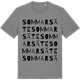 Mid Heather Gray t-shirt med Sommarsäte ordlek t-shirt