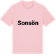 Pink Cotton t-shirt med Sonsön fetstil t-shirt