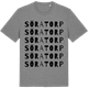 Mid Heather Gray t-shirt med Söratorp ordlek t-shirt