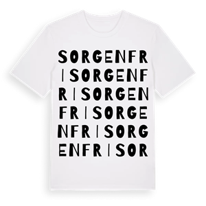 Sorgenfri ordlek t-shirt – ekologisk bomull t-shirt från Pinshirt