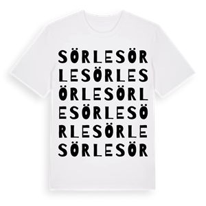 Sörle ordlek t-shirt – ekologisk bomull t-shirt från Pinshirt