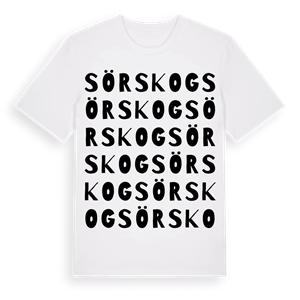 Sörskog ordlek t-shirt – ekologisk bomull t-shirt från Pinshirt