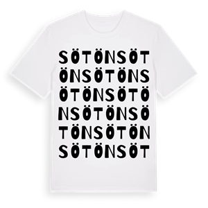 Sötön ordlek t-shirt – ekologisk bomull t-shirt från Pinshirt