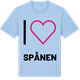 Blue Soul t-shirt med Jag älskar Spånen t-shirt stort tryck