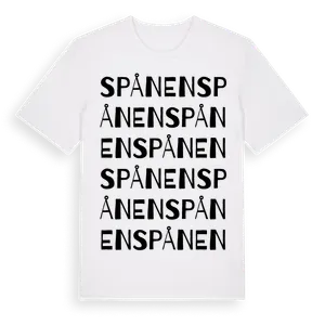 Spånen ordlek t-shirt – ekologisk bomull t-shirt från Pinshirt