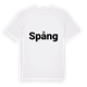 White t-shirt med Spång fetstil t-shirt