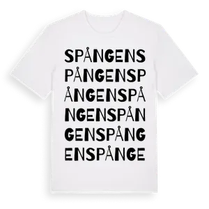 Spången ordlek t-shirt – ekologisk bomull t-shirt från Pinshirt