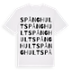 White t-shirt med Spånghult ordlek t-shirt