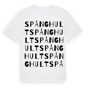 Spånghult ordlek t-shirt – ekologisk bomull t-shirt från Pinshirt