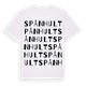 White t-shirt med Spånhult ordlek t-shirt