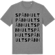 Mid Heather Gray t-shirt med Spånhult ordlek t-shirt