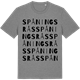 Mid Heather Gray t-shirt med Spåningsrås ordlek t-shirt