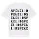 White t-shirt med Spekelid ordlek t-shirt