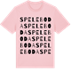 Pink Cotton t-shirt med Speleboda ordlek t-shirt