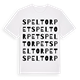 White t-shirt med Speltorpet ordlek t-shirt