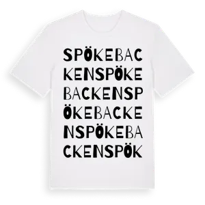 Spökebacken ordlek t-shirt – ekologisk bomull t-shirt från Pinshirt