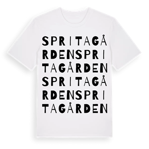 Spritagården ordlek t-shirt – ekologisk bomull t-shirt från Pinshirt