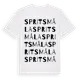 White t-shirt med Spritsmåla ordlek t-shirt
