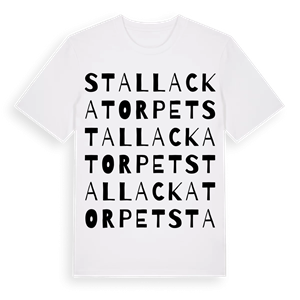 Stallackatorpet ordlek t-shirt – ekologisk bomull t-shirt från Pinshirt
