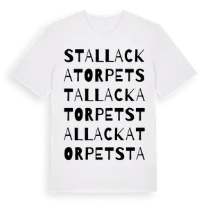 Stallackatorpet ordlek t-shirt – ekologisk bomull t-shirt från Pinshirt