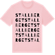 Pink Cotton t-shirt med Stallberget ordlek t-shirt